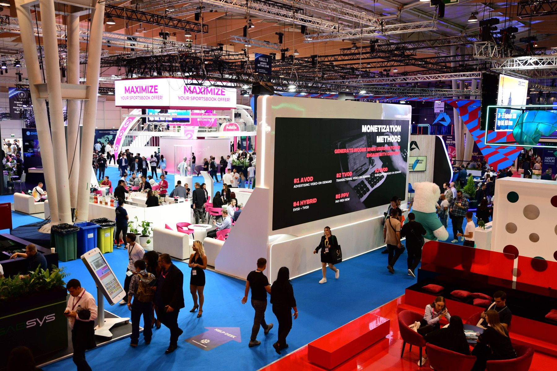 Gaming industry exhibition floor